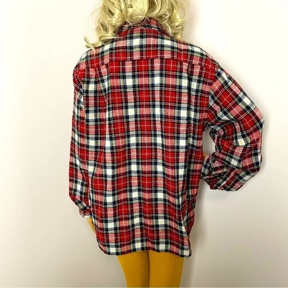 Sears King Road Plaid Button-Down Shirt – Size 16-16.5 (L), Unisex - Picture 4 of 9